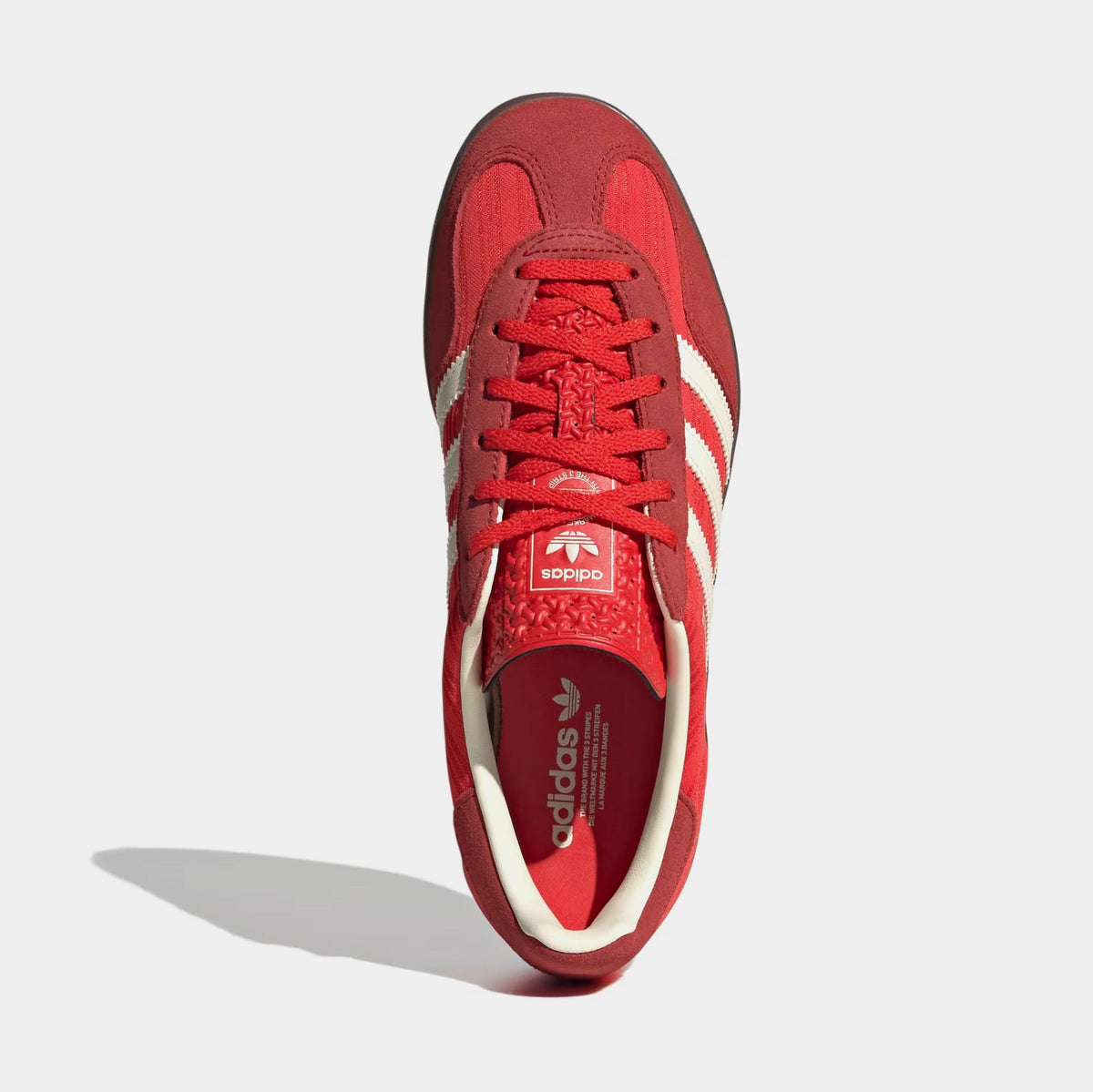 Gazelle Indoor Womens Lifestyle Shoes (Red/Better Scarlet/Cream White)