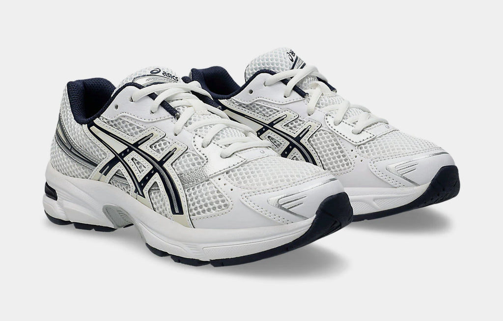 Gel 1130 Grade School Running Shoes (White/Midnight)