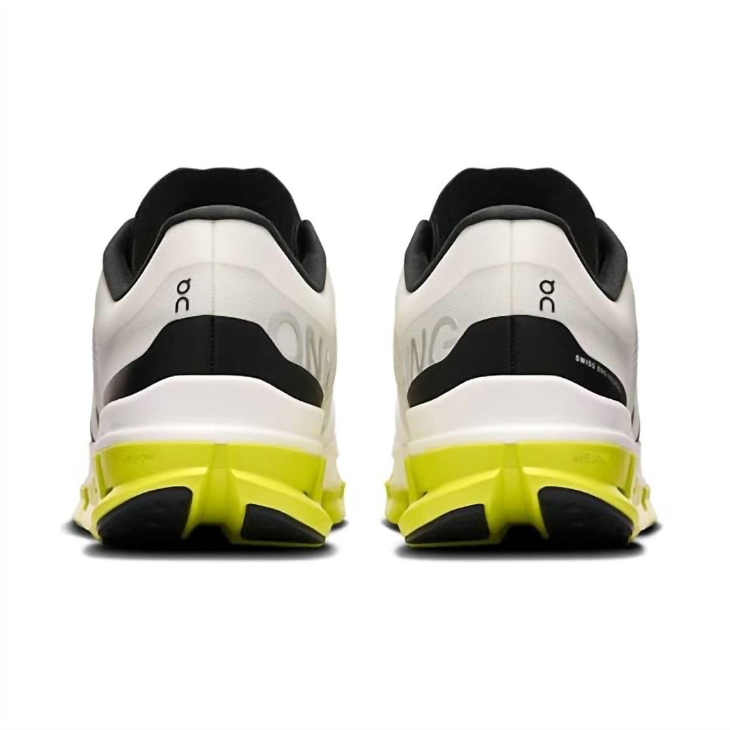 Men's Cloudflow 5 Running Shoe In White/lime