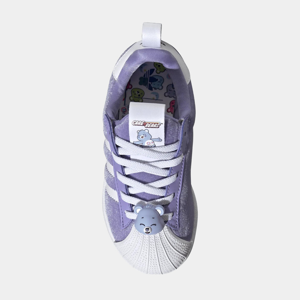 Care Bears Superstar Quickon Preschool Lifestyle Shoes (Light Purple/Cloud White/Core Black)