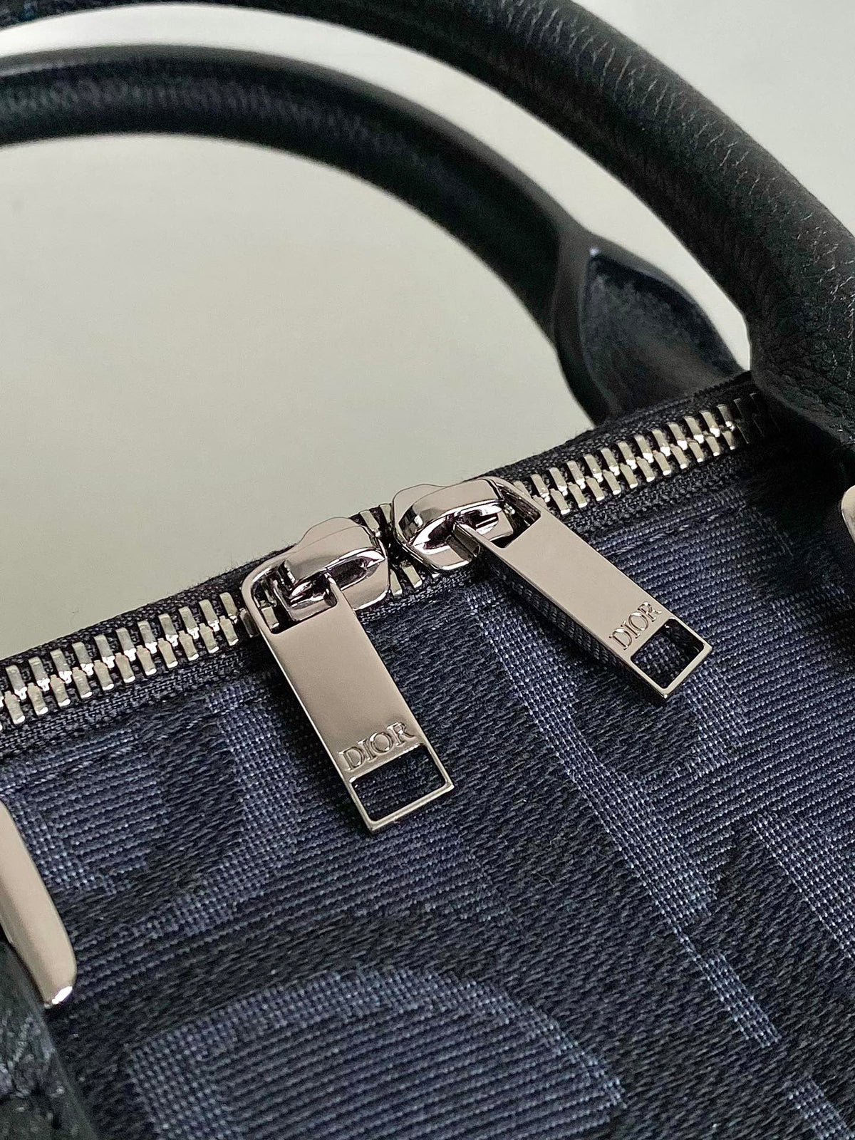 DIOR WEEKENDER 40 IN BLACK MAXI OBLIQUE JACQUARD