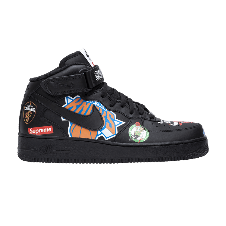 Supreme x NBA x Nike Air Force 1 Mid 07 'Black'