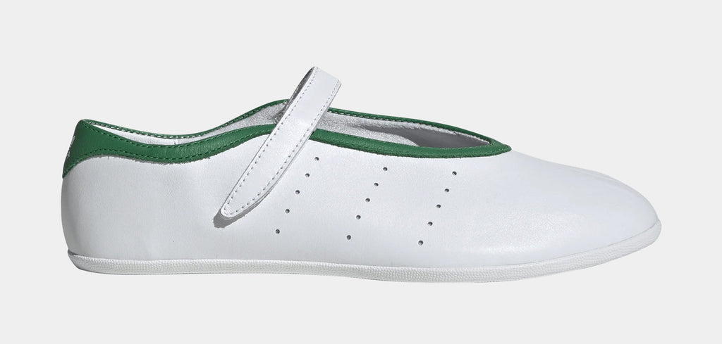 Stan Smith Lo Ballet Womens Lifestyle Shoes (Cloud White/Cloud White/Green)