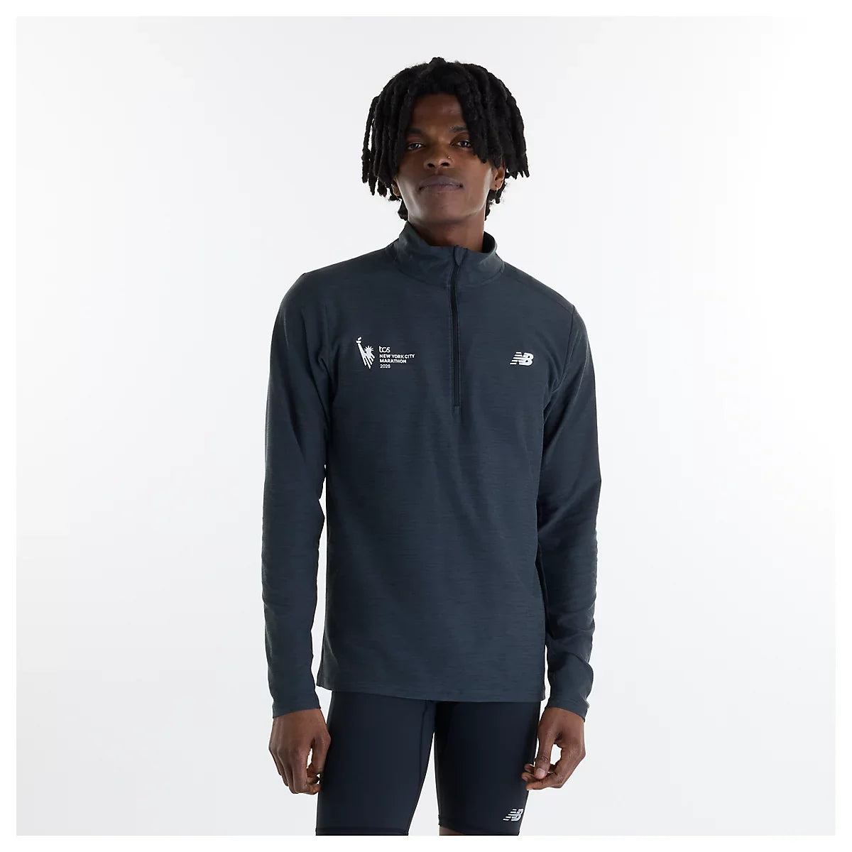 Men's NYC Marathon Sport Essentials Space Dye 1/4 Zip Shirt