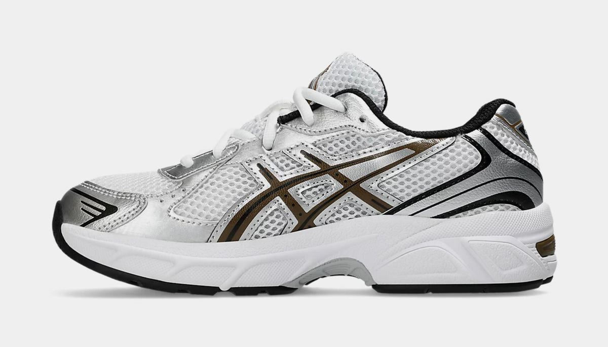 Gel 1130 Grade School Running Shoes (White/Clay Canyon)