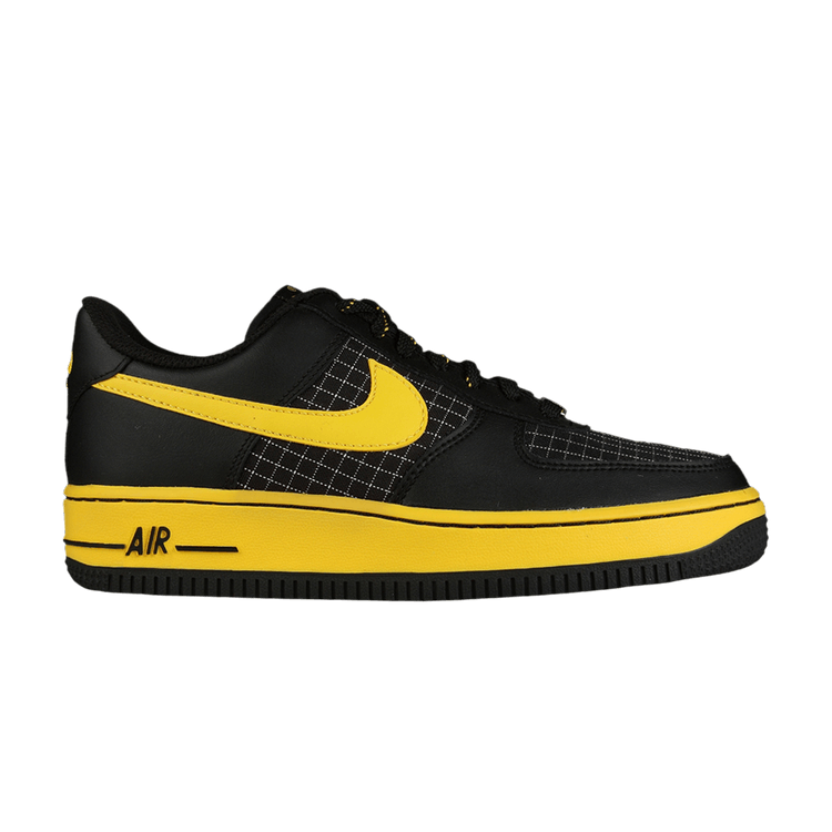 Nike Air Force 1 GS 'Black Speed Yellow Grid'