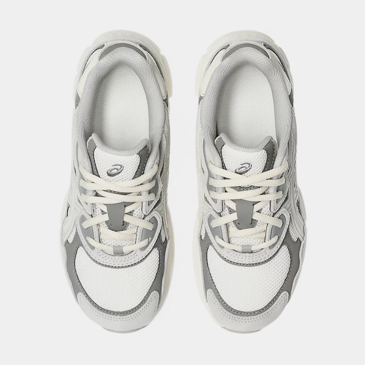 Gel NYC Grade School Running Shoes (Cream/Oyster Grey)