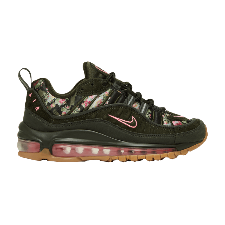Nike Wmns Air Max 98 'Floral Camo' — Sequoia/Metallic Black