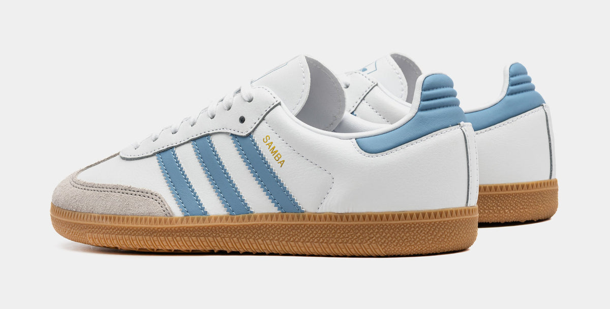 Samba OG Grade School Lifestyle Shoes (Cloud White/Bright Royal)