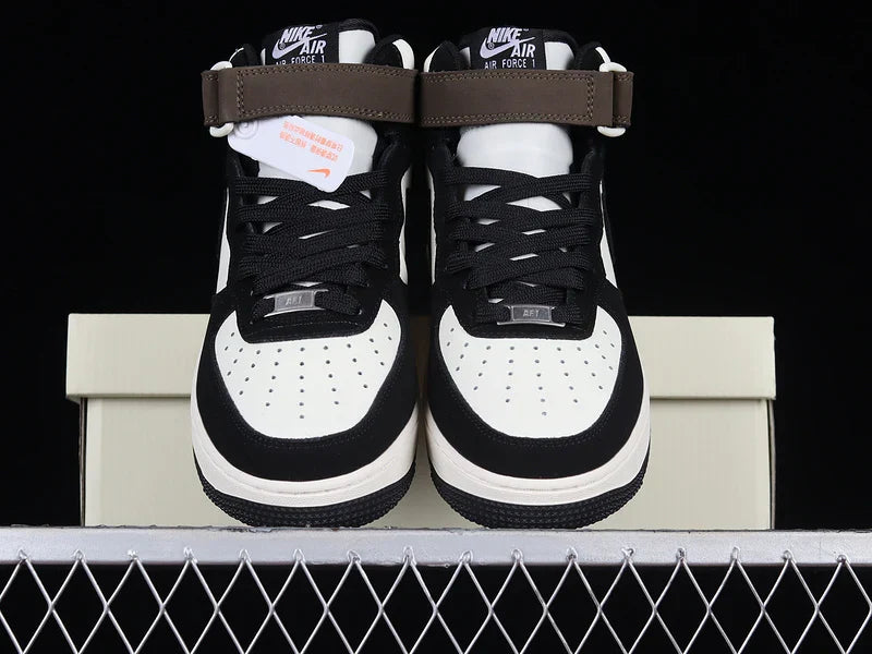 Nike Air Force 1 Mid "Black/Brown/White"