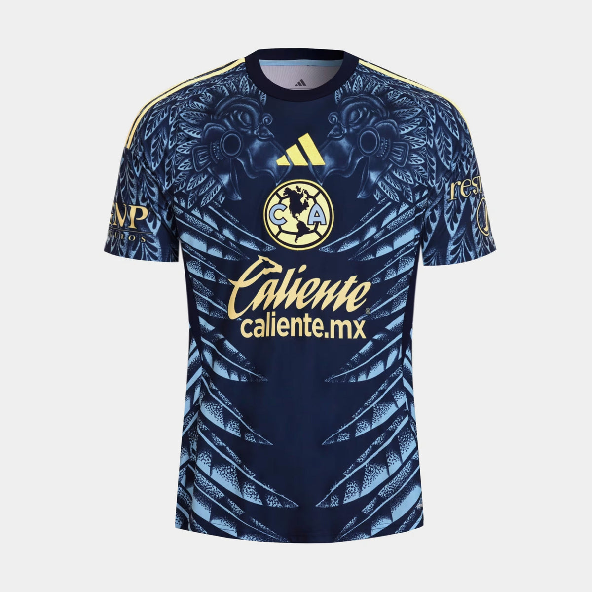 Club America Caliente 25/26 Away Mens Jersey (Navy Blue/Yellow)