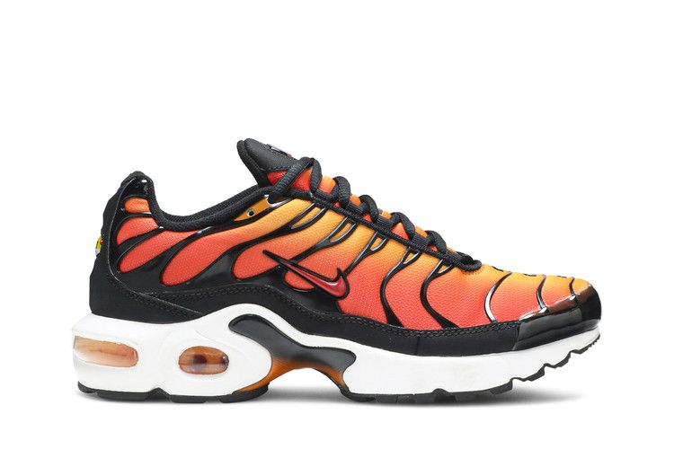 Nike Air Max Plus GS 'Sunset' — Black/Pimento-Bright Ceramic