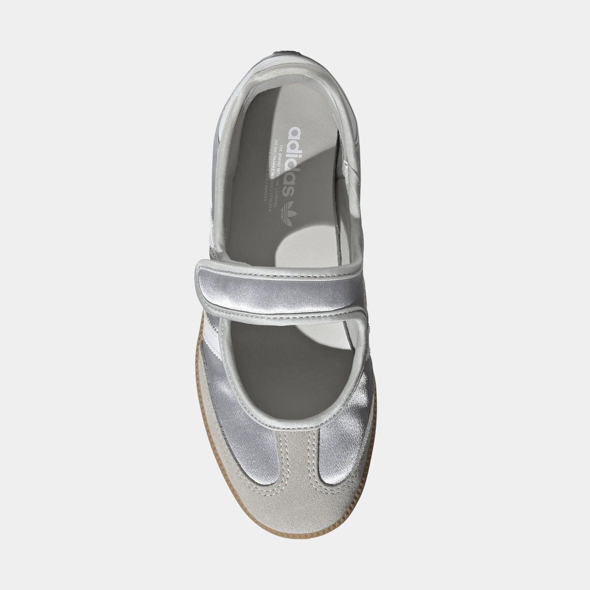 Samba Jane Grade School Lifestyle Shoes (Silver Metallic/Cloud White/Gum)