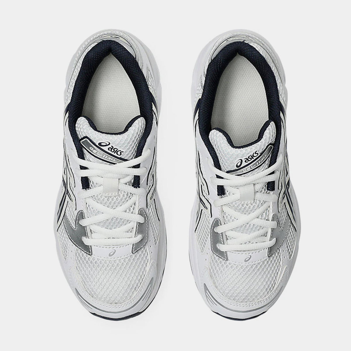 Gel 1130 Grade School Running Shoes (White/Midnight)