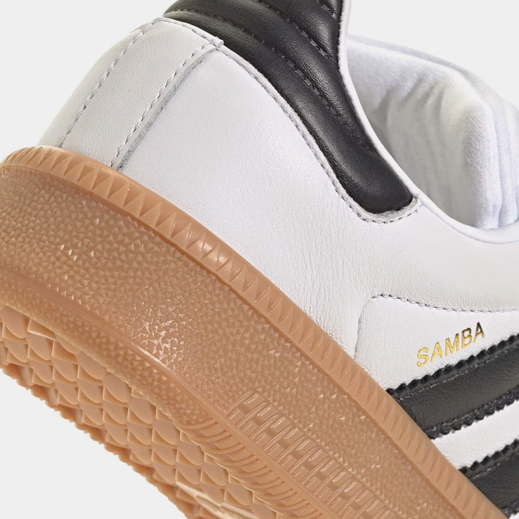 Samba XLG Grade School Lifestyle Shoes (White/Black)
