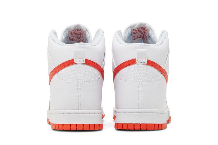 Nike Dunk High White Picante Red