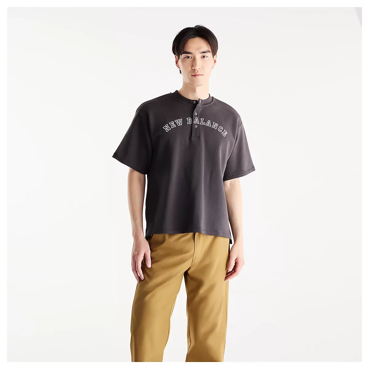 Men's Shohei French Terry Henley Neck Top