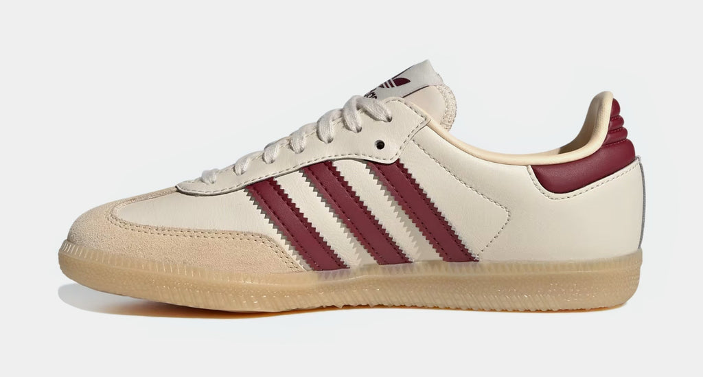Samba OG Grade School Lifestyle Shoes (Wonder White/Shadow Red/Gum)