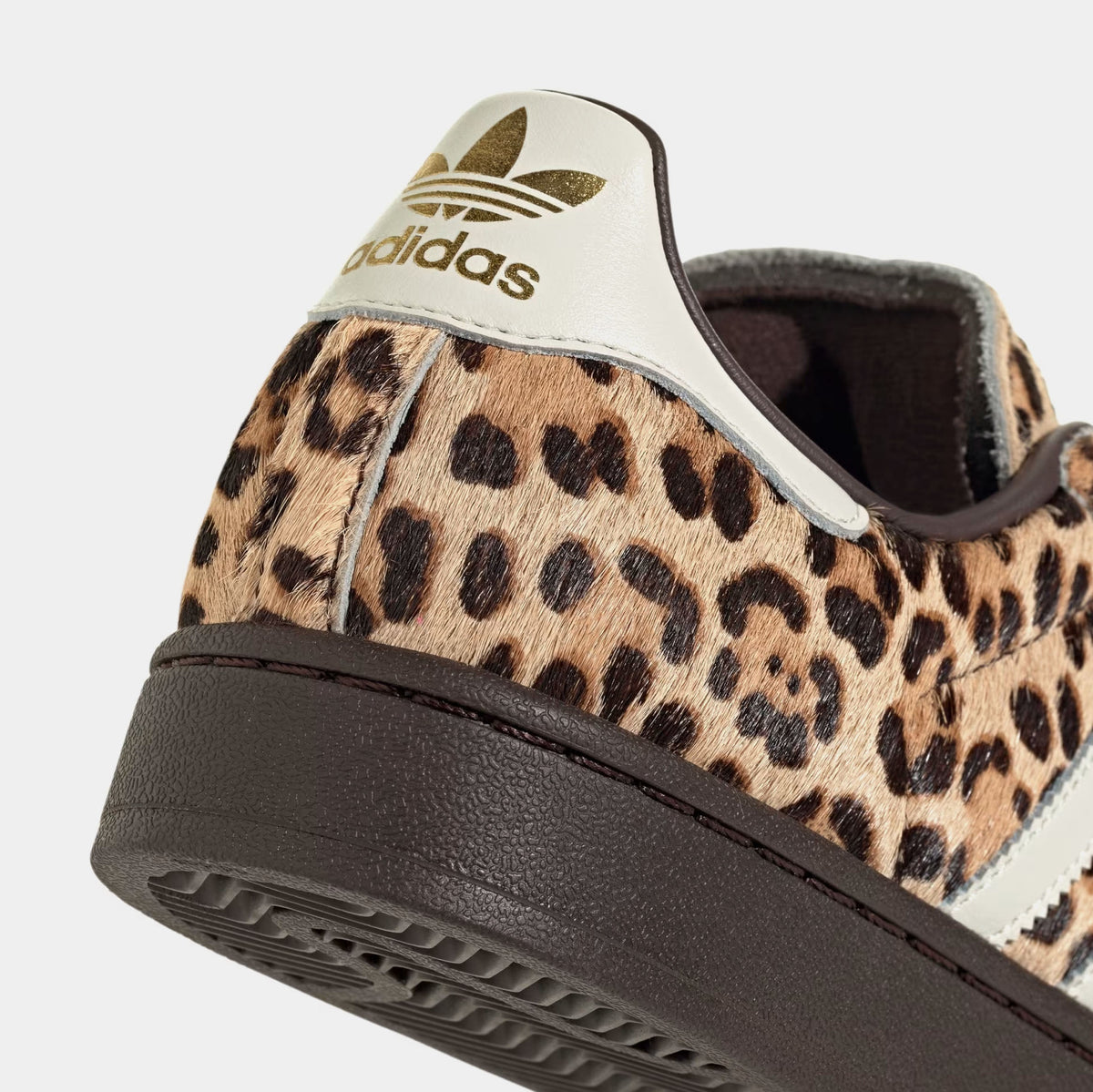 Superstar II Leopard Womens Lifestyle Shoes (Dark Brown/Ivory/Gold Metallic)