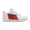 Nike Wmns Air Force 1 Upstep LX 'Force is Female' — White/White-Black-Habanero Red