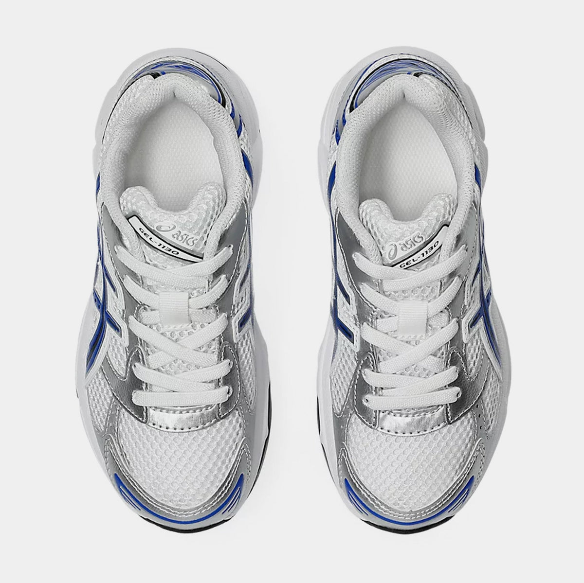 Gel 1130 Preschool Running Shoes (White/Asics Blue)