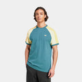 Original Cali 3 Stripes Mens Short Sleeve Shirt (Tech Green/Almost Yellow/Hazy Orange)