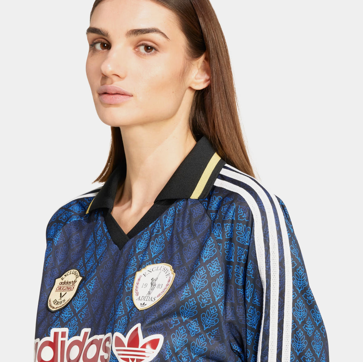Originals Retro Cricket Womens Jersey (Black/Night Indigo)
