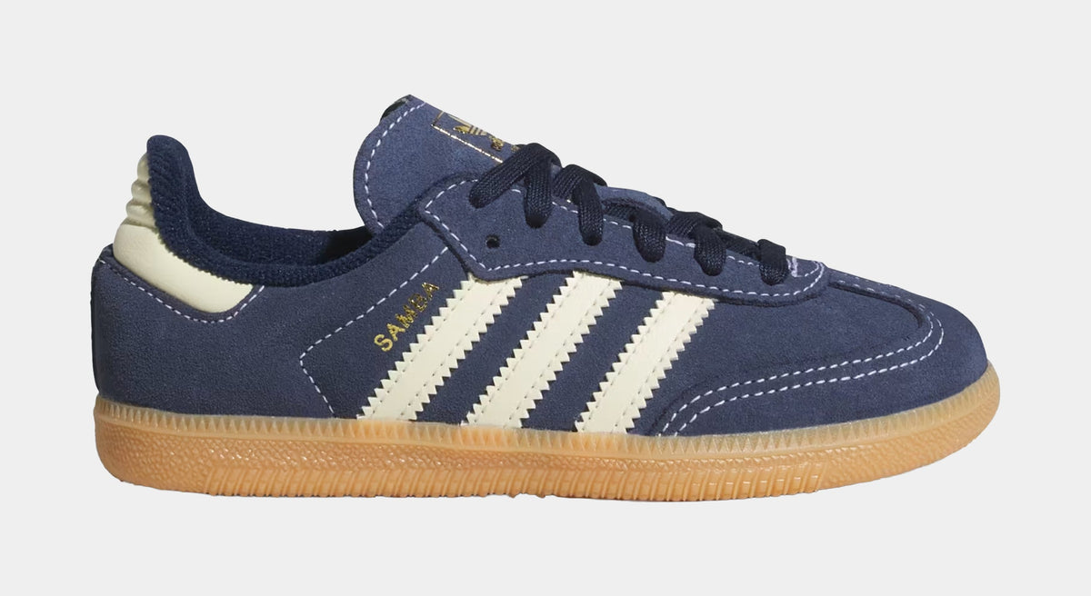 Samba OG Preschool Lifestyle Shoes (Night Indigo/Warm Vanilla/Gum)