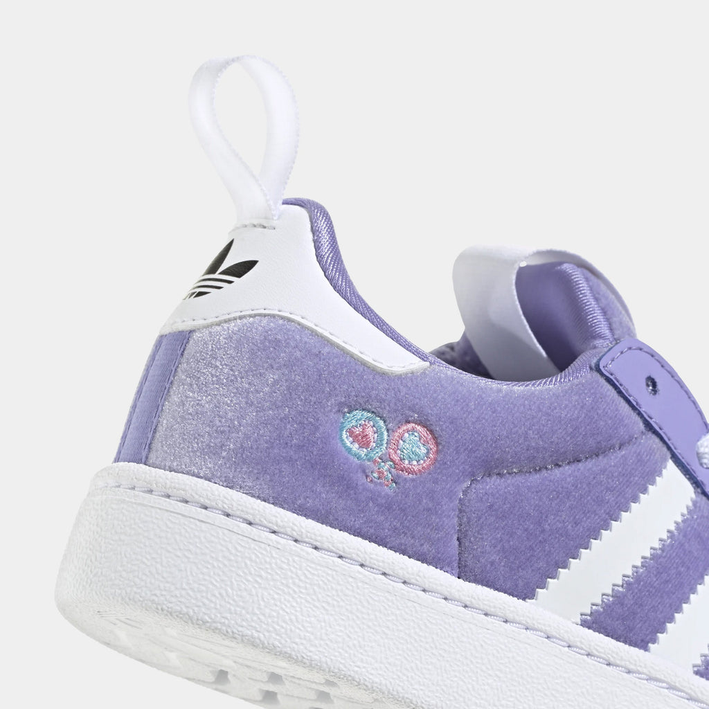 Care Bears Superstar Quickon Preschool Lifestyle Shoes (Light Purple/Cloud White/Core Black)