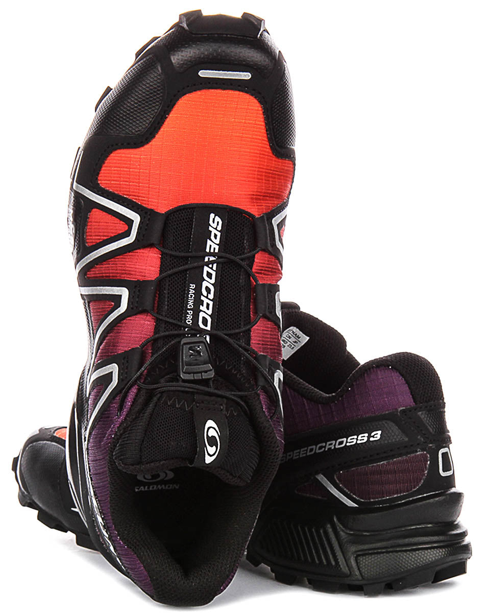 Salomon Speedcross 3 In Black Orange Sneakers