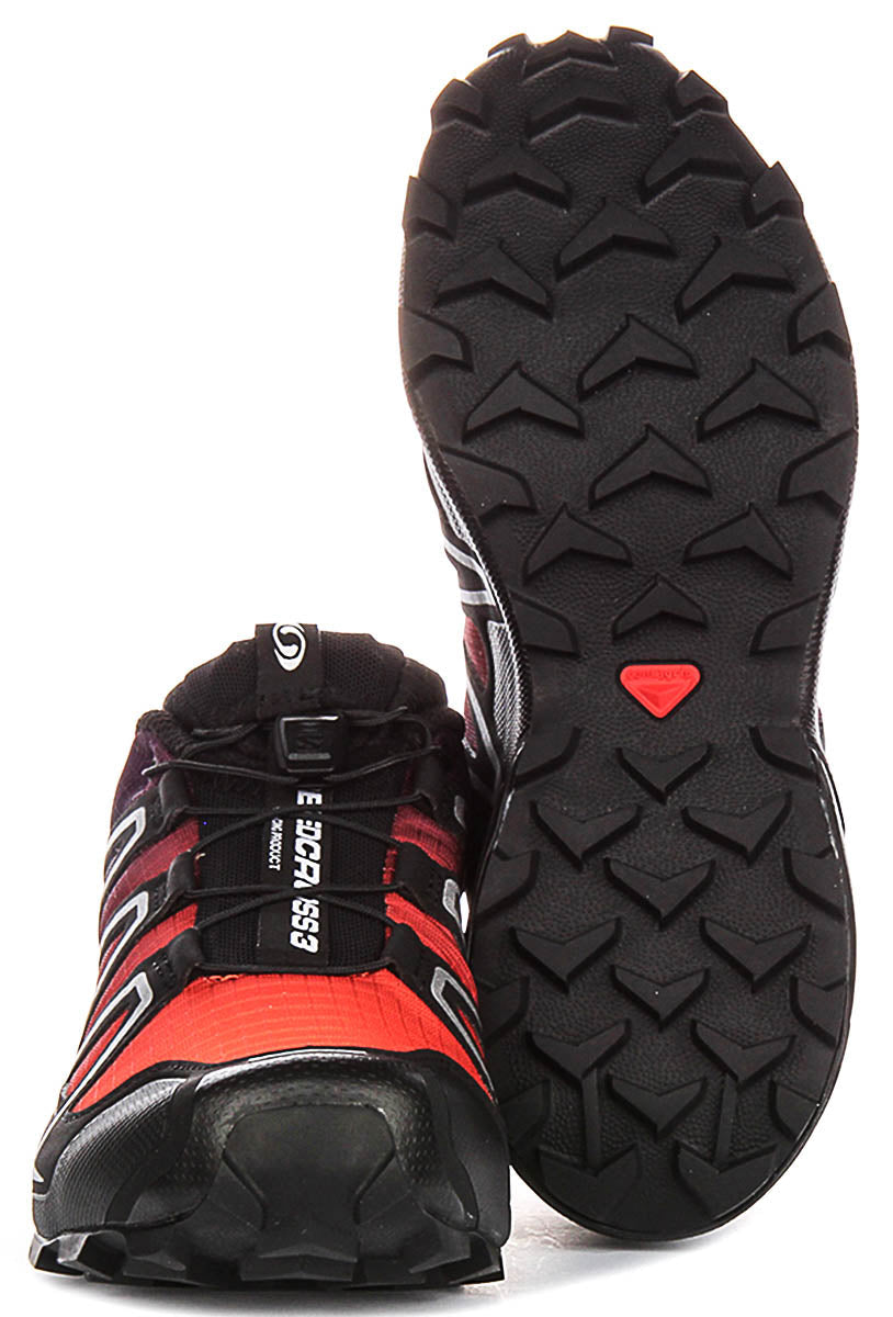 Salomon Speedcross 3 In Black Orange Sneakers