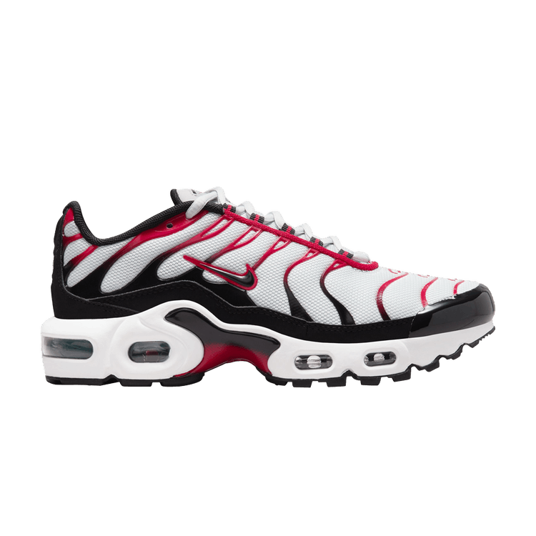 Nike Air Max Plus GS 'Pure Platinum University Red'