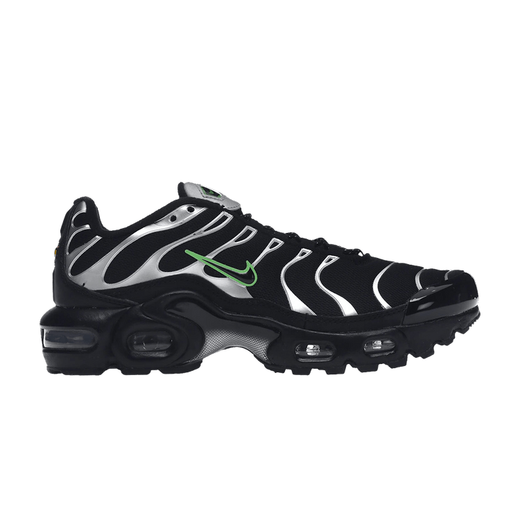 Nike Air Max Plus GS 'Black Silver Green Strike'