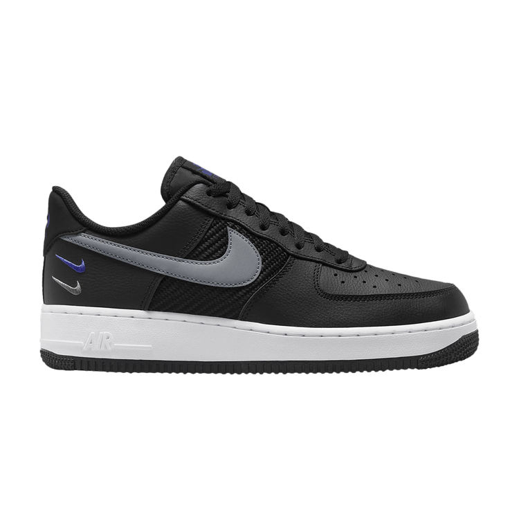 Nike Air Force 1 '07 'Double Swoosh - Black Racer Blue'