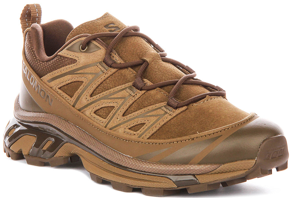Salomon XT-6 Leather In Tan Brown