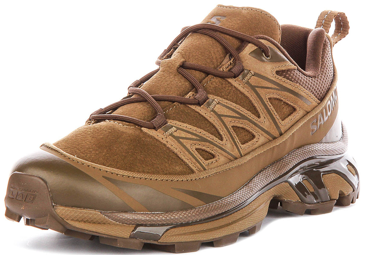 Salomon XT-6 Leather In Tan Brown