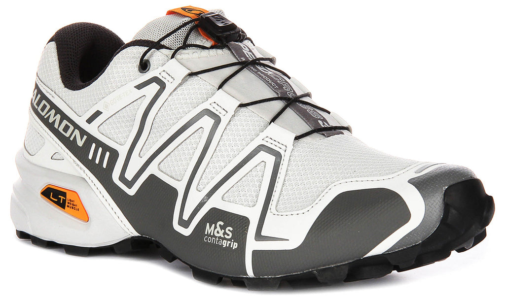 Salomon Speedcross 3 Goretex In White Grey