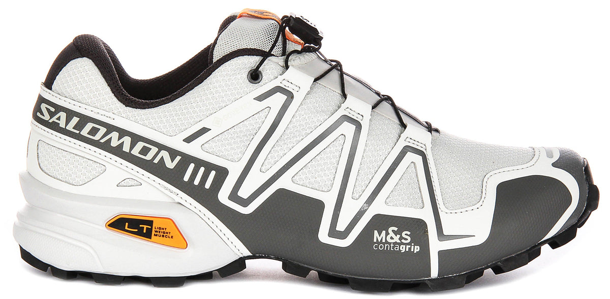Salomon Speedcross 3 Goretex In White Grey