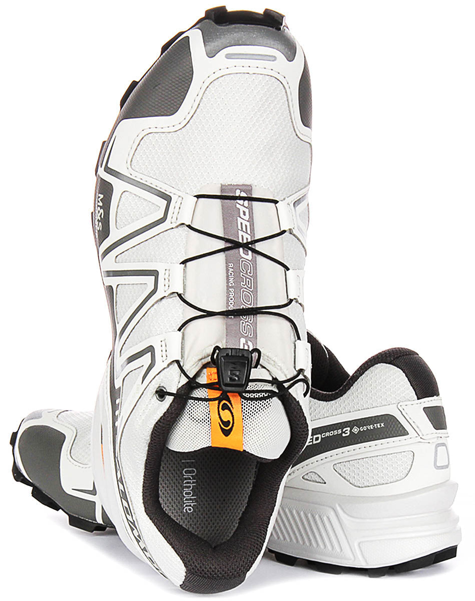 Salomon Speedcross 3 Goretex In White Grey