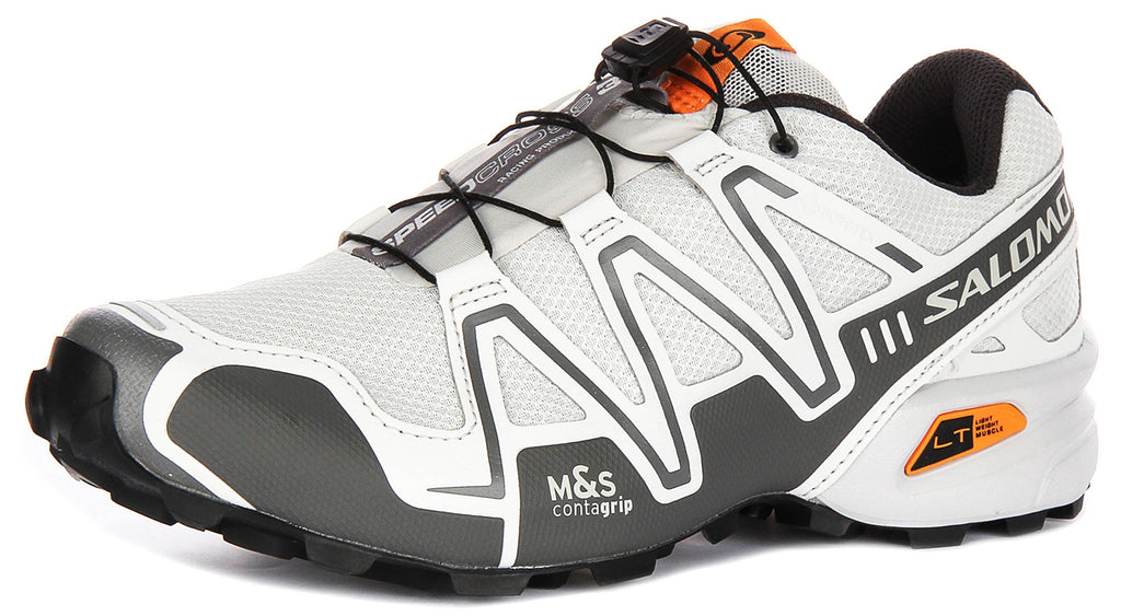Salomon Speedcross 3 Goretex In White Grey