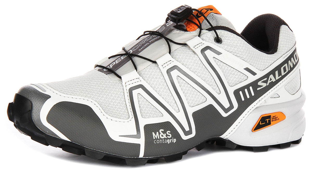 Salomon Speedcross 3 Goretex In White Grey