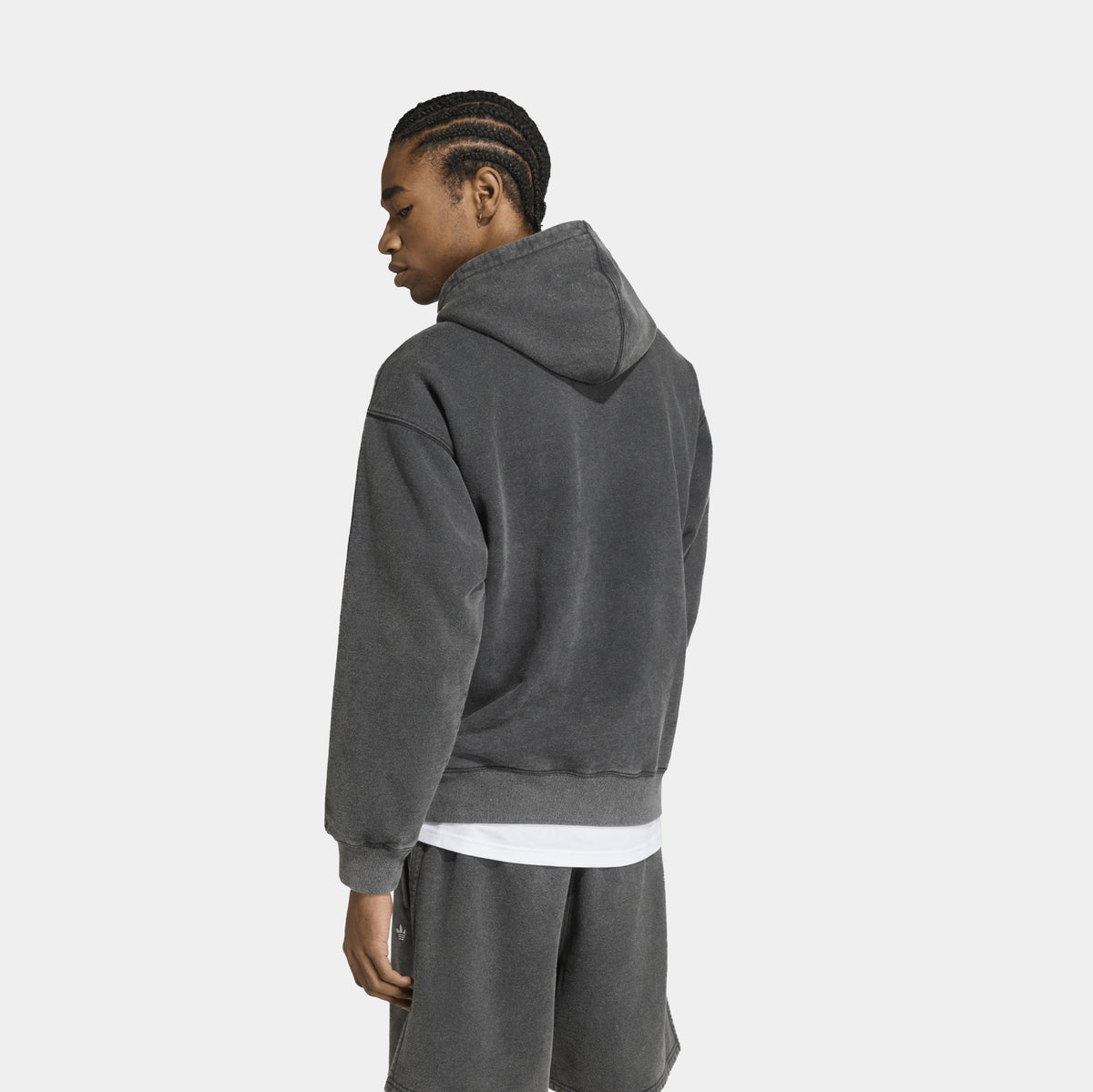 Essentials Flawed Clover Loose Mens Hoodie (Black)