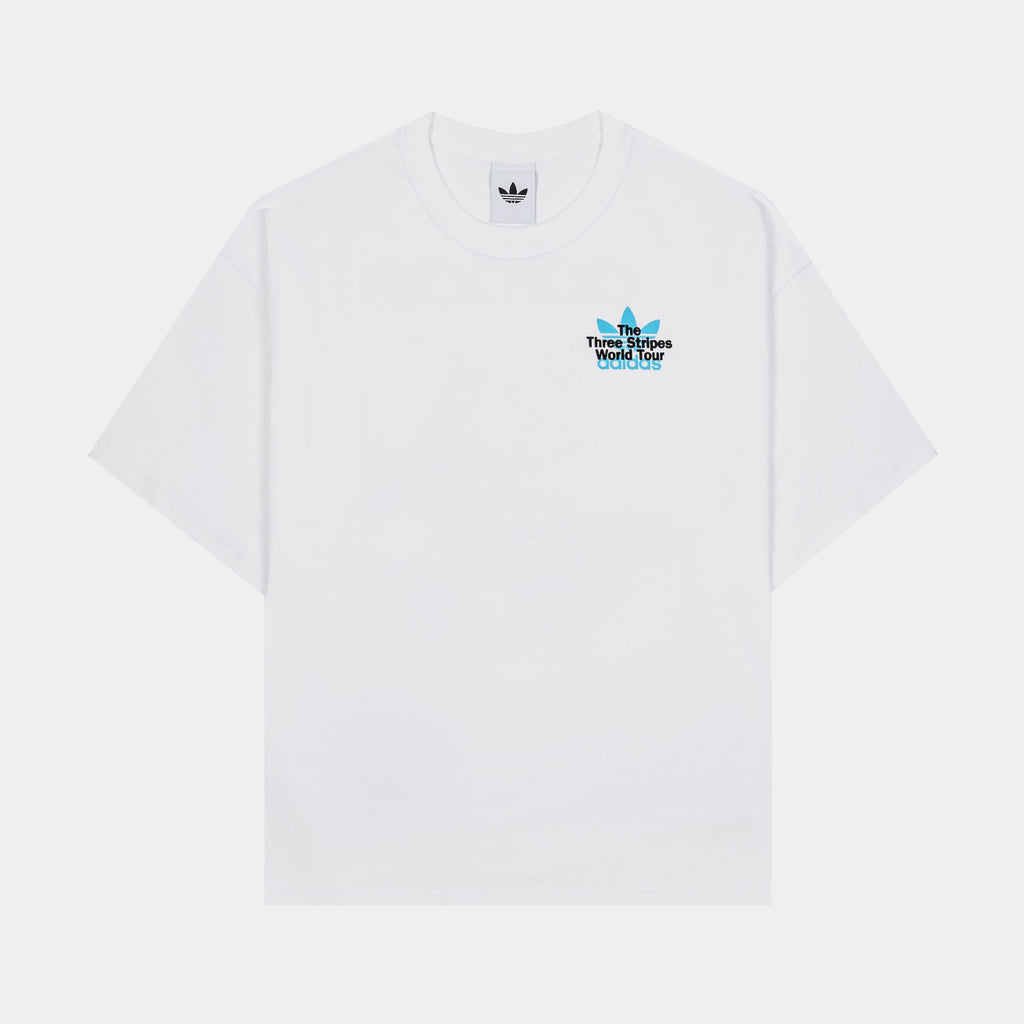 Originals World Tour Mens Short Sleeve Shirt (White/Blue)