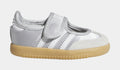 Samba Jane Infant Toddler Lifestyle Shoes (Silver Metallic/Cloud White/Gum)