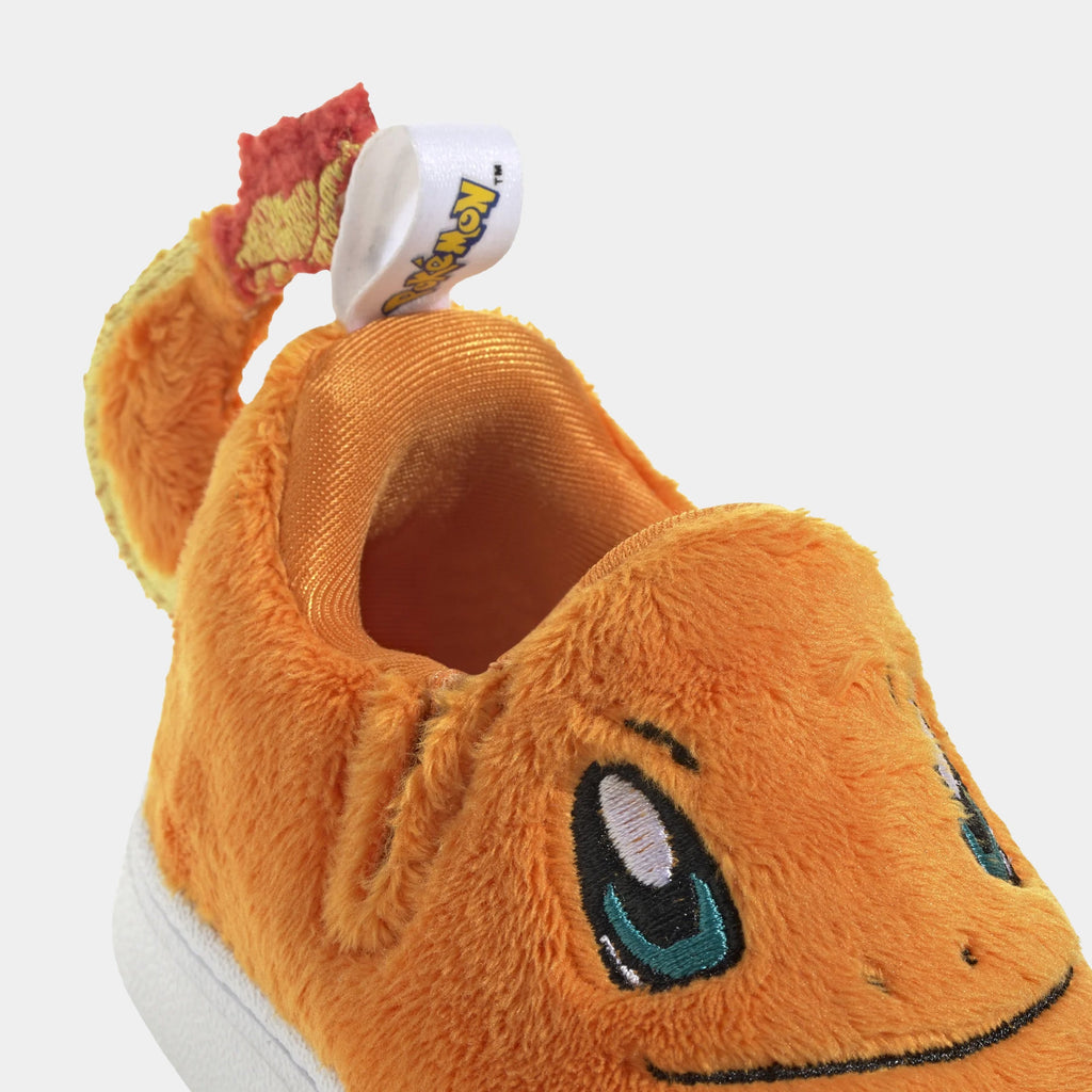 Pokemon x Adidas Superstar Quickon Charmander Infant Toddler Lifestyle Shoes (Orange/Cloud White/Equipment Green)