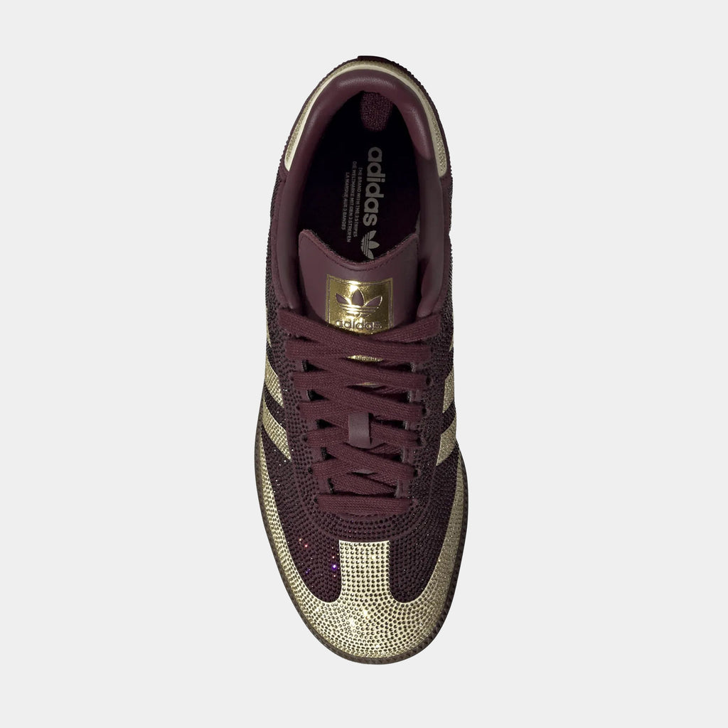 Samba OG Rhinestone Womens Lifestyle Shoes (Maroon/Warm Vanilla/Gum)