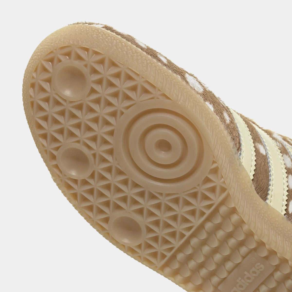 Samba OG Deer Print Womens Lifestyle Shoes (Brown Desert/Warm Vanilla/Wonder Mauve)