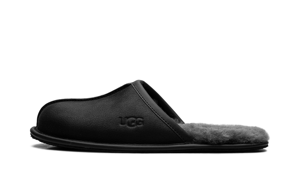 Scuff Leather Slipper "Black" 1108192 BLK