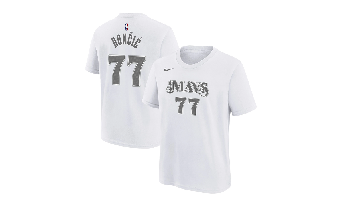 NBA MAVERICKS CITY EDITION ESSENTIAL NAME AND NUMBER LUKA DONI "White" HJ2770 104